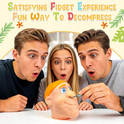 Realistic Acne Popping Stress Relief Toy - Big Head Pimple Squeezer For Anxiety Relief