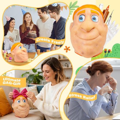 Realistic Acne Popping Stress Relief Toy - Big Head Pimple Squeezer For Anxiety Relief